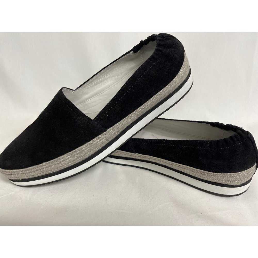 PRADA Black Suede Loafers Espadrilles 40 9 10